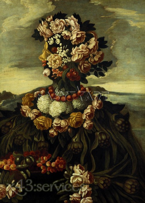 Giuseppe Arcimboldo - Allegorie der vier Jahreszeiten Fruehling - Allegory of Four Seasons Spring